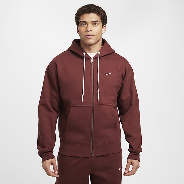 Nike pullover hoodie burgundy sale